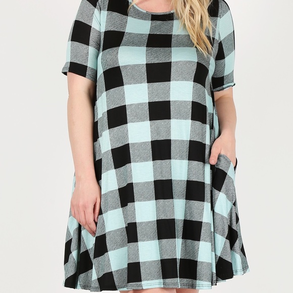 Plus Size Dress with Pockets - Picture 1 of 5